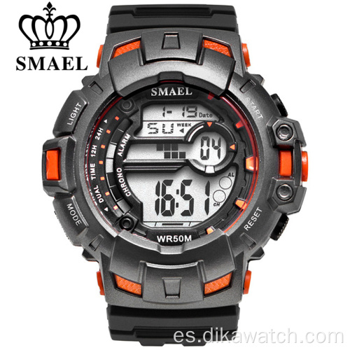 SMAEL Hombres Relojes deportivos Reloj digital militar de lujo